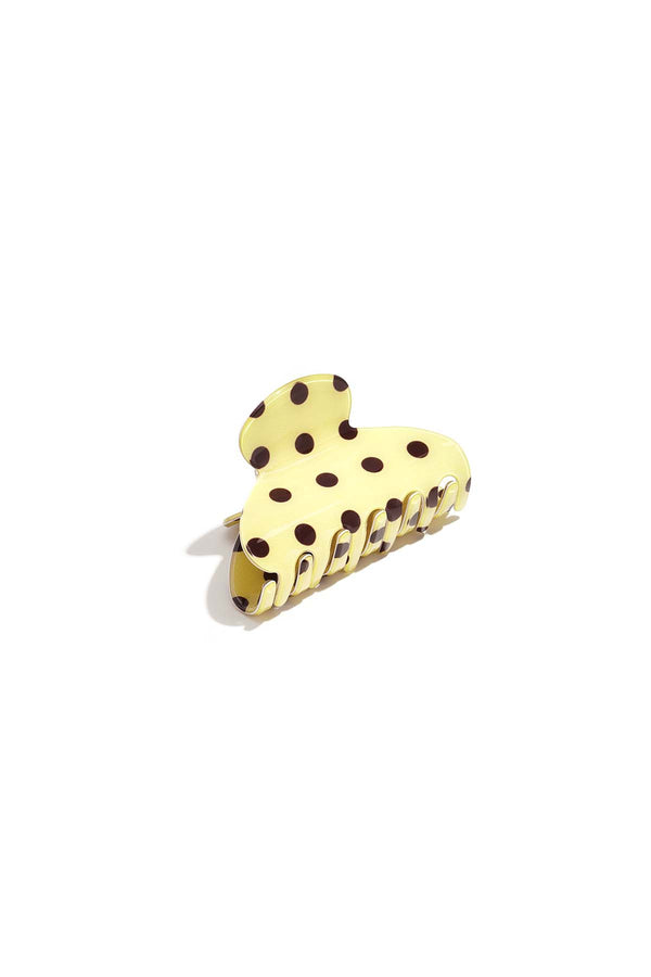 Pince à cheveux à pois, imitation feuille d'