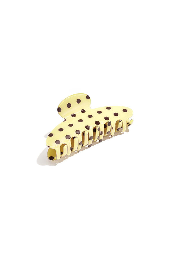 Pince à cheveux à pois, imitation feuille d'