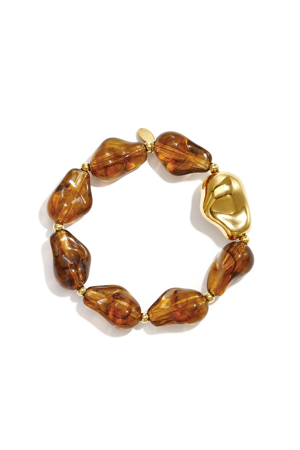 Bracelet à perles, forme irrégulière