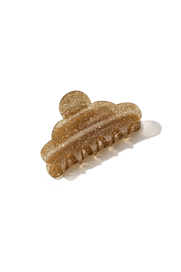 Pince à cheveux de forme irrégulière, imitation feuille d'