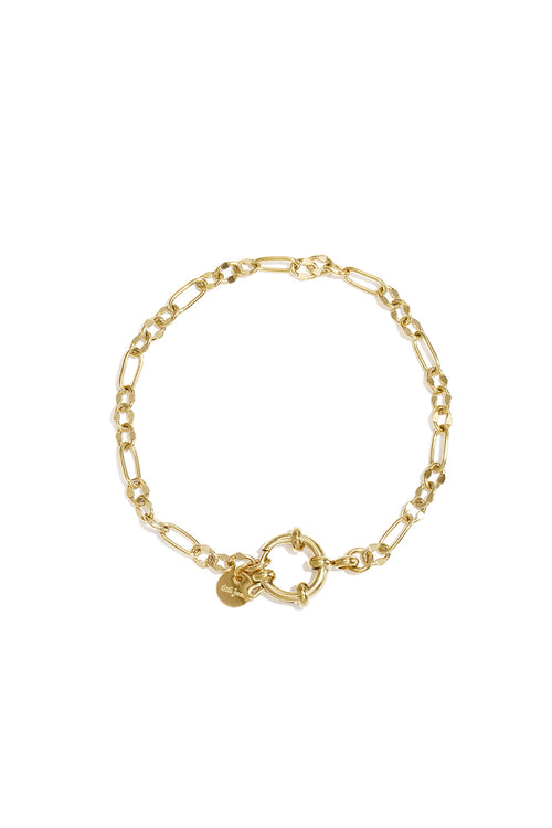 Bracelet avec fermoir avant et maillons de tailles différentes – GIGI