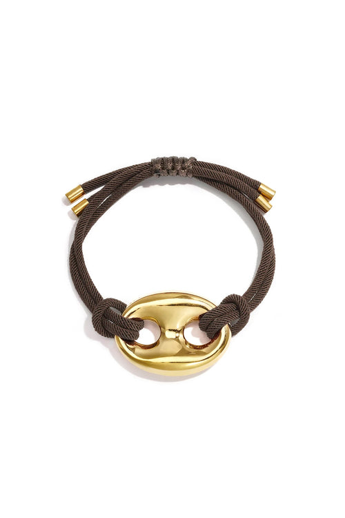 Bracelet en cordon de satin avec détail de bouton – GIGI