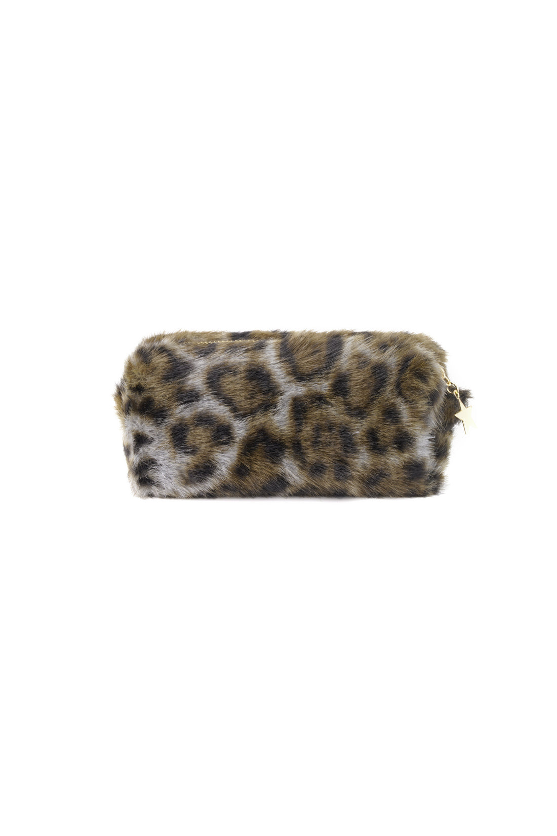 Trousse de maquillage à imprimé léopard