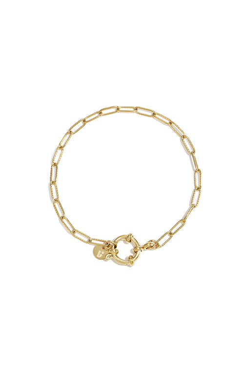 Bracelet avec fermoir avant et maillons ovales – GIGI