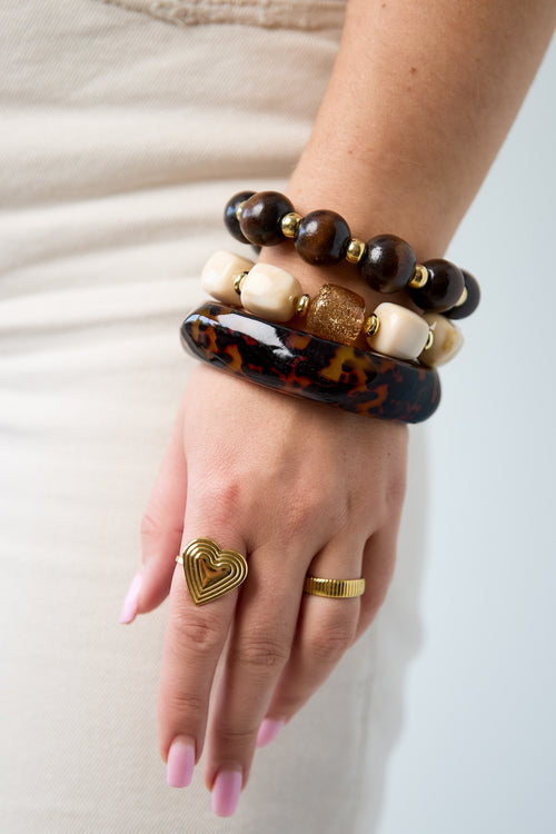 Bracelet à imprimé léopard – GIGI