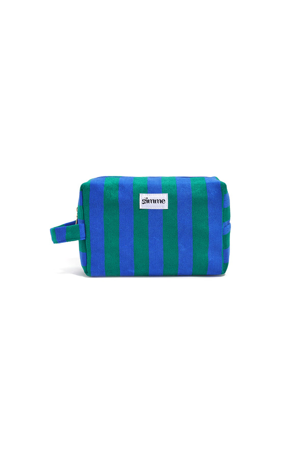 Trousse à maquillage rayées