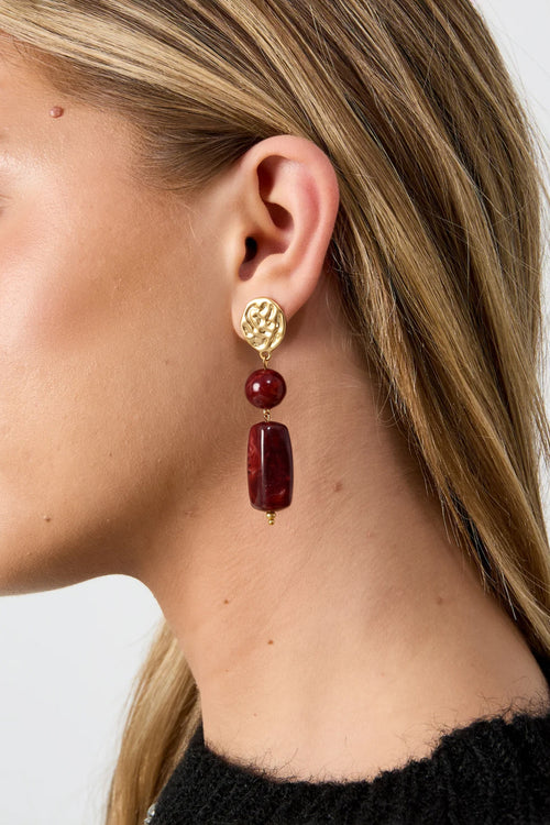 Boucles d'oreilles pendantes, perles – GIGI